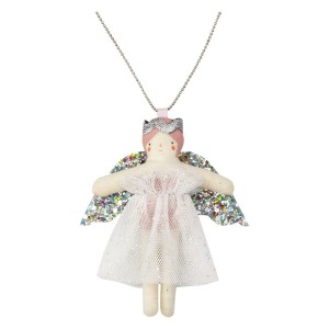 Naszyjnik BROKATOWY ANIOŁEK EVIE Meri Meri
