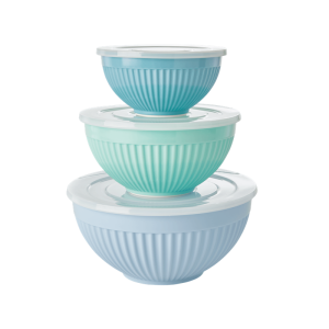 Pojemniki z melaminy z nakrywkami do przechowywania pożywienia x 3 RICE