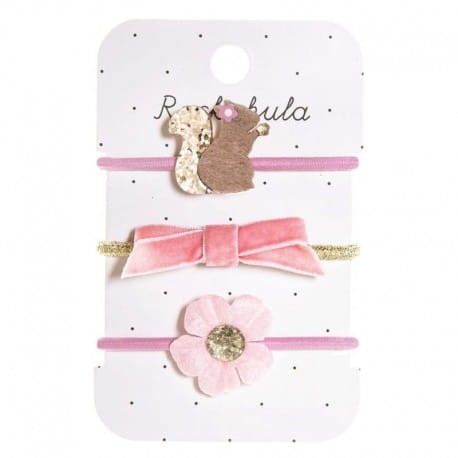 Gumki elastyczne GLITTER SQUIRELLS