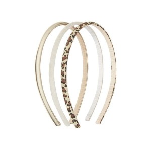 Zestaw opasek do włosów LEOPARD ALICE 