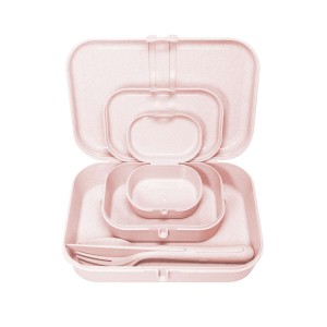 Zestaw LUNCH PASCAL organic pink