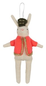 Dekoracja choinkowa KRÓLIK ŻÓŁNIERZ Meri Meri 