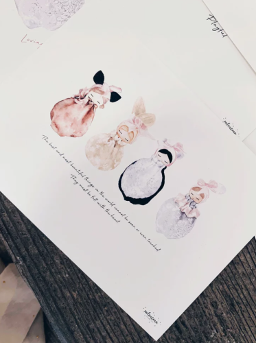 Akwarelowy obrazek ścienny VALENTINA THE SWAN