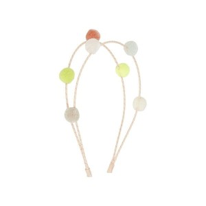 Podwójna opaska z pomponami TUTTI FRUTTI