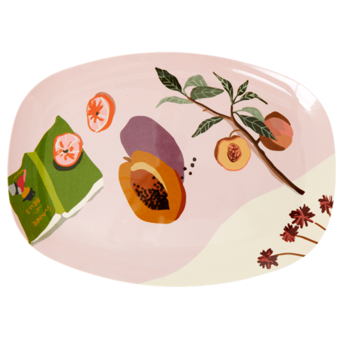 Duży talerz do serwowania z melaminy AUSTRALIAN SUMMER