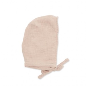 Muślinowa czapeczka dla lalek 38-44 cm RÓŻ