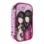 Duży rozkładany piórnik 4-częściowy z wyposażaniem SPARKLE & BLOOM