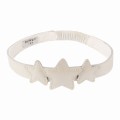 Skórzana opaska STARRY OFF WHITE Donsje