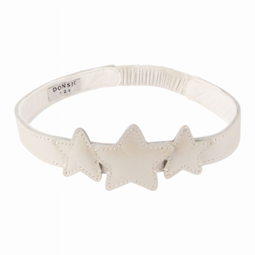 Skórzana opaska STARRY OFF WHITE Donsje