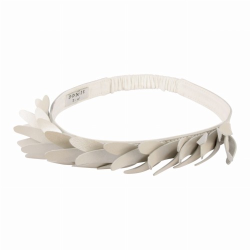 Skórzana opaska BOLA OFF WHITE Donsje