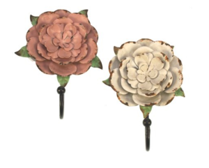 Rustykalny wieszak ścienny ROSE - dwa wzory do wyboru