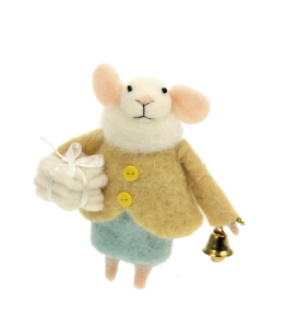 Dekoracja choinkowa WINTER MOUSE GIRL