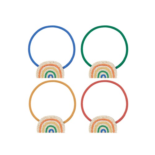 Zestaw elastycznych gumek NATURAL RAINBOW