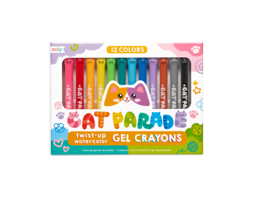 Żelowe kredki akwarelowe KOCIA PARADA