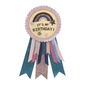 Przypinka BIRTHDAY ROSETTE
