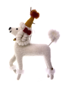 Dekoracja choinkowa CHRISTMAS POODLE