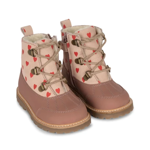 Buty zimowe z wełnianym ociepleniem ZURI HEART 23-28 Konges Slojd