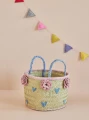 Kosz RAFFIA FLOWER RICE