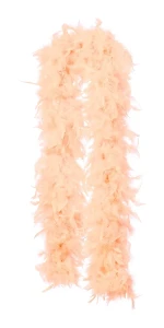 Szal z piórkami BOA SALMON