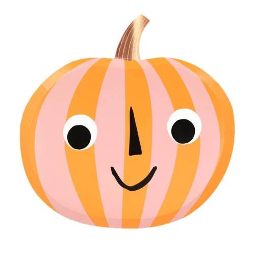 Zestaw talerzyków STRIPY PUMPKIN Meri Meri