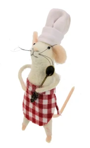 Dekoracja choinkowa MOUSE CHEF