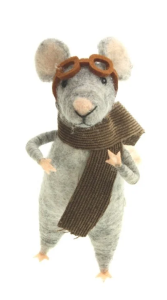 Dekoracja choinkowa AVIATOR MOUSE 1