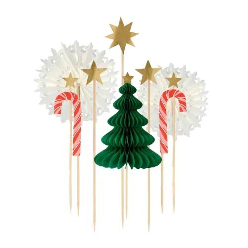 Zestaw 10 topperów do ciasta Meri Meri