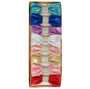 Zestaw błyszczących kokardek do włosów Meri Meri