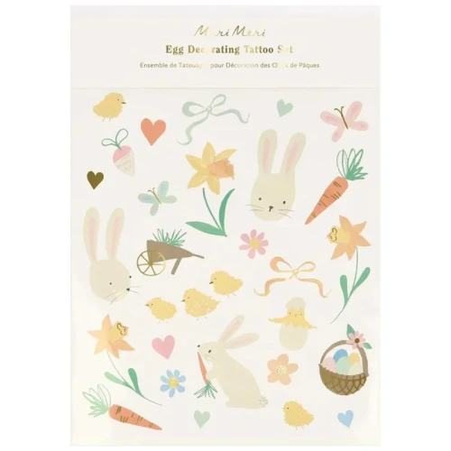 Zestaw tatuaży do pisanek 90 szt EASTER HAPPY ICON Meri Meri