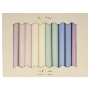Zestaw 12 świec pastelowych 17 cm Meri Meri