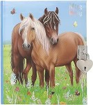 Pamiętnik na kłódkę z naklejkami MIS MELODY HORSE