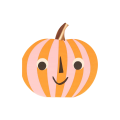 Zestaw 16 serwetek STRIPY PUMPKIN