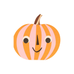 Zestaw 16 serwetek STRIPY PUMPKIN 