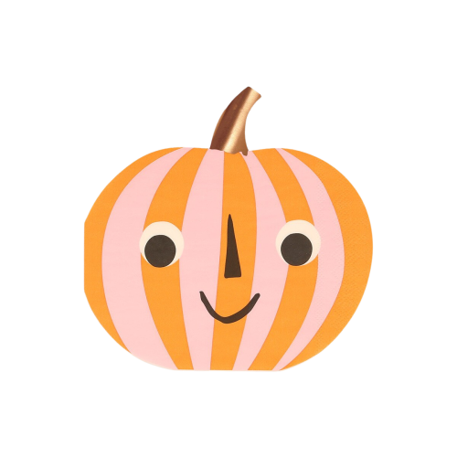 Zestaw 16 serwetek STRIPY PUMPKIN