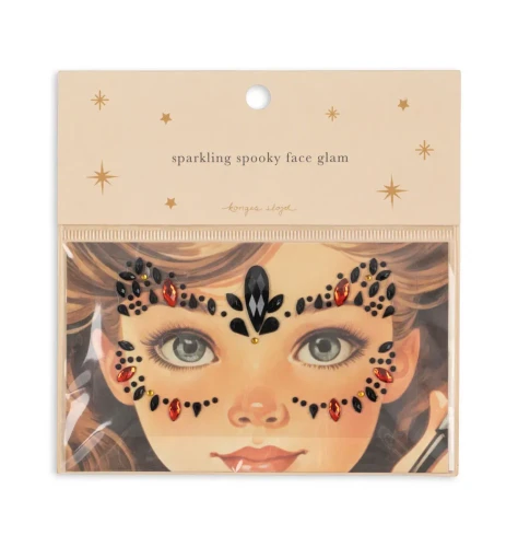 Zestaw ozdobnych kryształków do twarzy HALLOWEEN FACE JEWELS Konges Slojd