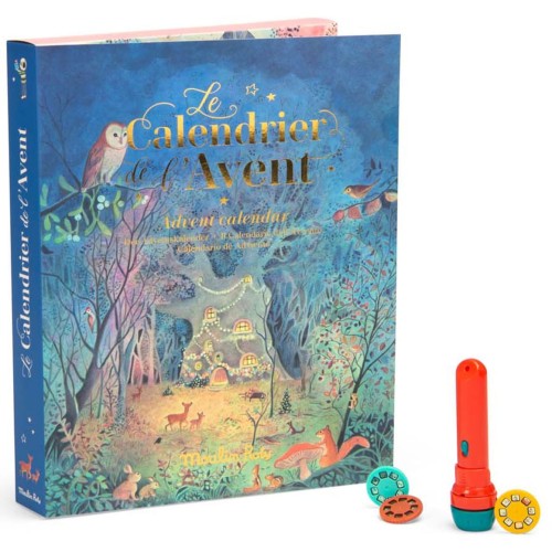 Kalendarz adwentowy z projektorem La Grande Familie Moulin Roty