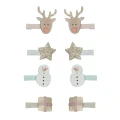 Zestaw spinek REINDEER MINI CLIPS