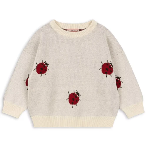Sweter dzianinowy LADYBUG Konges Slojd