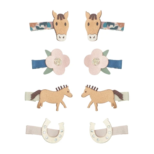 Zestaw spinek do włosów HORSE MINI CLIPS Mimi &amp; Lula
