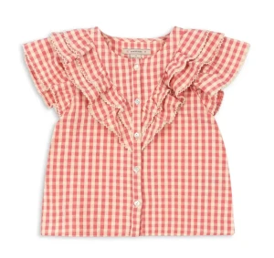 Bluzka KIM FRILL FLAMINGO PLUME 2-6 Y Konges Slojd