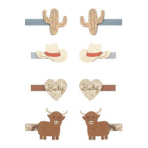 Zestaw spinek COWBOY MINI CLIPS  Mimi & Lula  