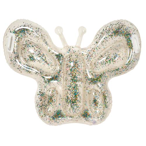 S51KLOGL Materac do pływania COTTON CANDY GLITTER Sunnylife