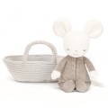 Przytulanka myszka w koszyczku Jellycat