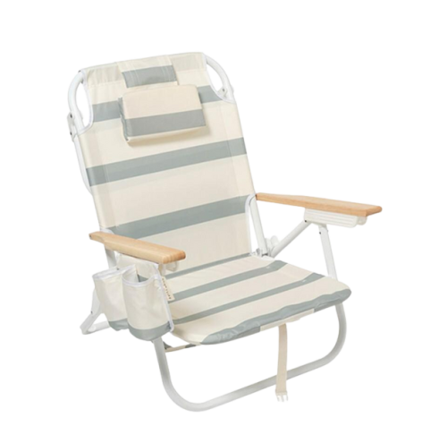 Leżak plażowy Sunnylife LA PALMA SAGE STRIPE