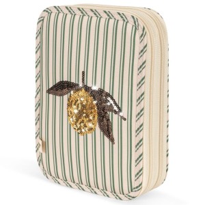 Dwukomorowy piórnik z wyposażeniem DUO VERDE Konges Slojd 