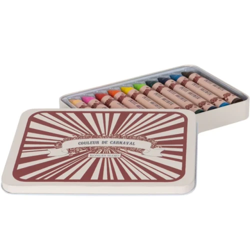 Zestaw kredek woskowych w ozdobnej puszce Konges Slojd