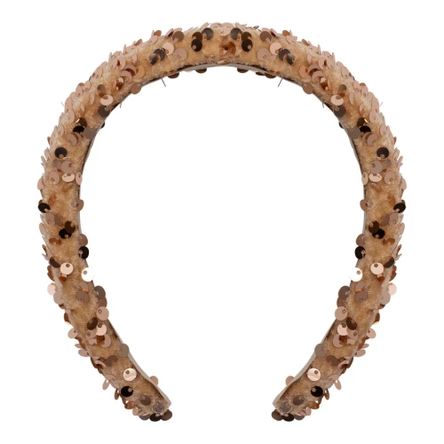 Szeroka opaska SEQUIN GOLD Mimi &amp; Lula