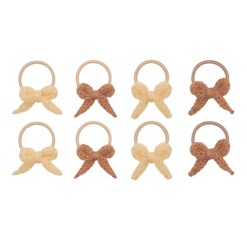 Zestaw gumek do włosów KNITTED BOW Mimi &amp; Lula