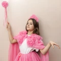 Tiulowa peleryna PINK RUFFLE CAPE Mimi &amp; Lula