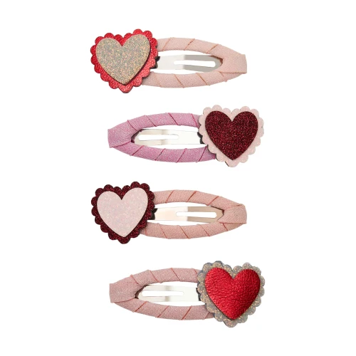 Zestaw spinek SCALLOPED HEART CLIC CLACS Mimi &amp; Lula